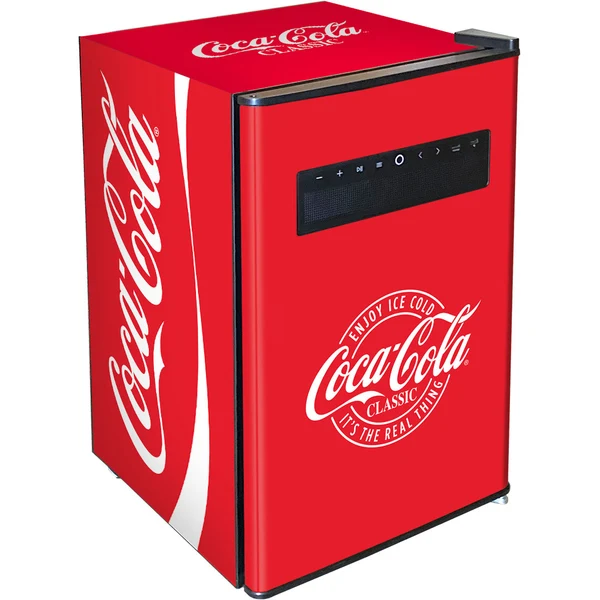 Official Coca-Cola branded Blue Tooth Speaker Disco Bar Fridge 70 Litre BC70B-BTS-CCR