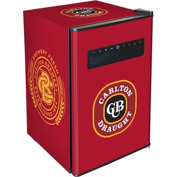 Schmick Carlton Draught Blue Tooth Speaker Disco Bar Fridge BC70B-BTS-DRAUGHT