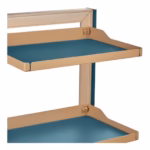 Higold B Series Teal 3-Tier Left Side Mount Slide-out Wardrobe Storage Basket HG-703573-2115