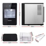 Devanti Ice Maker 5cm Large Ice Cubes Countertop Machine 150pcs/24h for Home IM-ZB-10F-BK