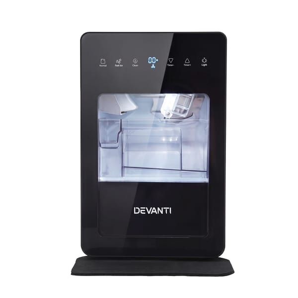 Devanti Ice Maker 5cm Large Ice Cubes Countertop Machine 150pcs/24h for Home IM-ZB-10F-BK