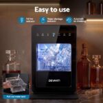 Devanti Ice Maker 5cm Large Ice Cubes Countertop Machine 150pcs/24h for Home IM-ZB-10F-BK