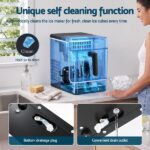 Devanti Ice Maker 23kg Portable Basket Square Cube Machine Black IM-ZB-E-23WL03-BK