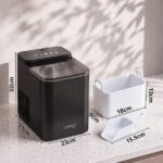 LUVIMO 15kg Ice Maker Machine Double Open Cover Deep Clean - Black IM-ZB-J-15OPEN-BK