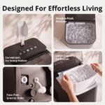 LUVIMO 15kg Ice Maker Machine Double Open Cover Deep Clean - Black IM-ZB-J-15OPEN-BK