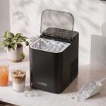 LUVIMO 15kg Ice Maker Machine Double Open Cover Deep Clean - Black IM-ZB-J-15OPEN-BK