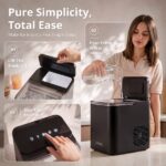 LUVIMO 15kg Ice Maker Machine Double Open Cover Deep Clean - Black IM-ZB-J-15OPEN-BK