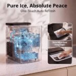LUVIMO 15kg Ice Maker Machine Double Open Cover Deep Clean - Black IM-ZB-J-15OPEN-BK