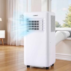 Devanti Portable Air Conditioner 9000 BTU 3-in-1 with Remote Control PAC-B-9000-WH