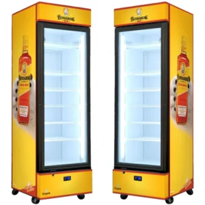 Bundy Rum Upright Quiet Running Black Glass Door Bar Fridge SC372B-Bundy-1