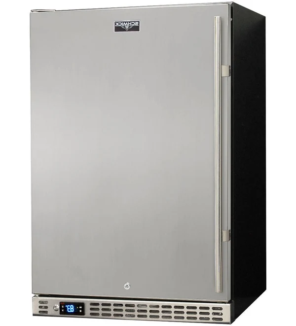 Schmick Stainless Steel Quiet Front Venting Under Bench Stainless Door Bar Fridge SK146L-SD