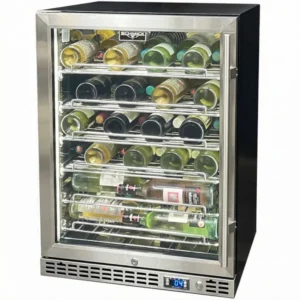 Schmick Quiet Slide Out Front Venting Under Bench Heated Door Wine Fridge SK156R-HD-MW
