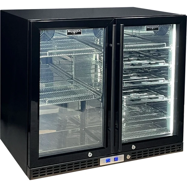 Schmick Under Bench Beer and Wine Dual Zone Bar Fridge SK228D-B-HD