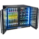 Schmick Under Bench Beer and Wine Dual Zone Bar Fridge SK228D-B-HD