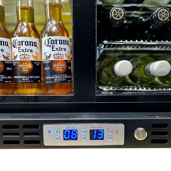 Schmick Under Bench Beer and Wine Dual Zone Bar Fridge SK228D-B-HD