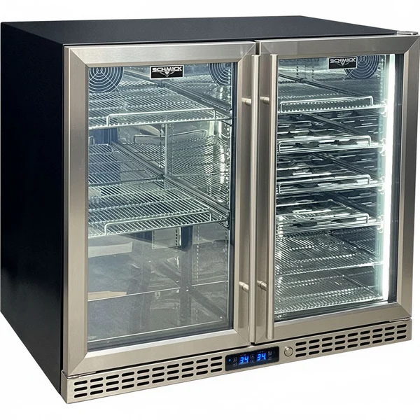 Schmick Under Bench Beer and Wine Dual Zone Bar Fridge SK228D-HD
