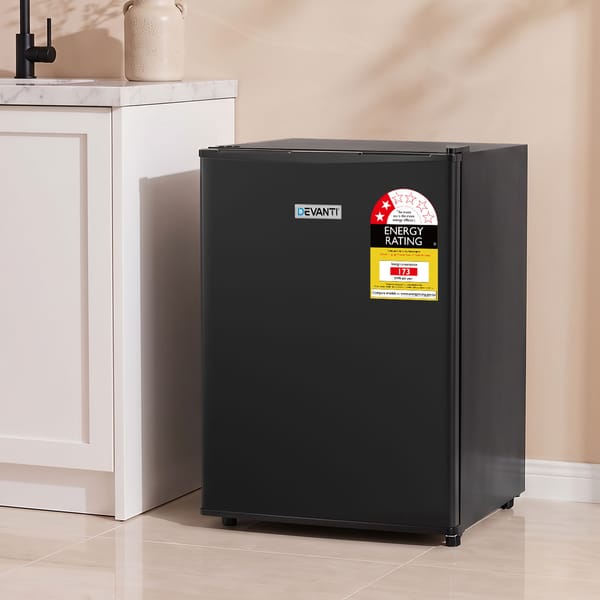 Devanti 42L Upright Freezer Fridge Black UPF-60L-BK