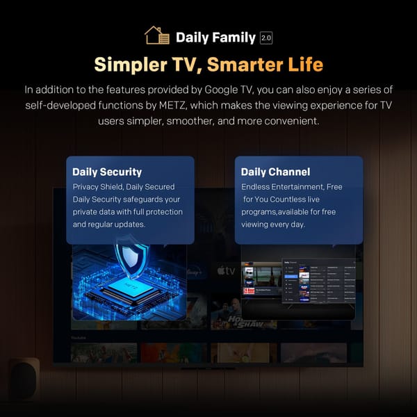 SKYWORTH G3F 43" 4K UHD Smart Google TV V1398-SW43G3F
