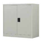 Two-Door Metal Locker – Grey without Legs V63-844381