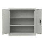 Two-Door Metal Locker – Grey without Legs V63-844381