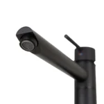 Molla Floor Standing Bath Mixer with Swivel Spout - Matte Black VALE-FSM0029-B