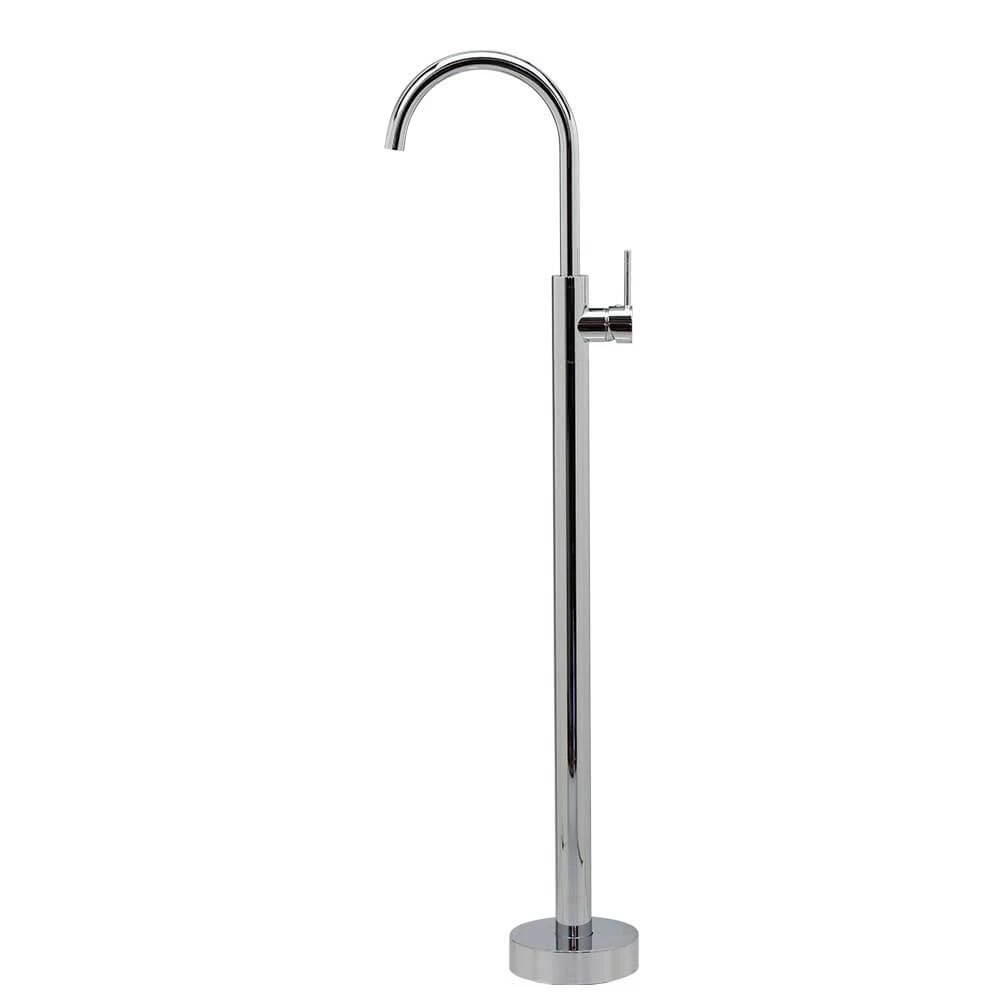 Symphony Floor Standing Bath Spout and Mixer - Brushed Nickel VALE-FSM0841-N