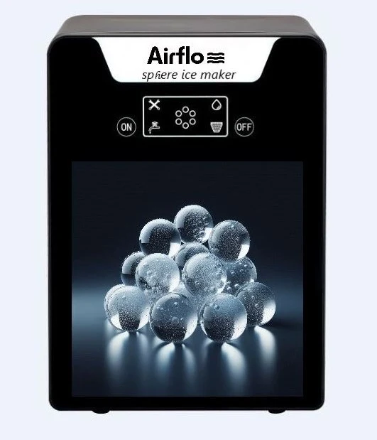 AirFlo Ice Ball Maker - 50mm Sphere Ice Maker - High capacity Manual or auto-fill ZB001