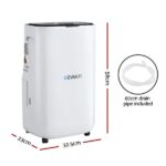 Devanti Dehumidifier 20L Air Purifier White DH-B-20L-WH