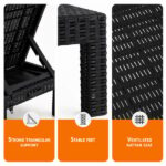 Gardeon 2X Foldable Sun Lounges Outdoor Recliner Patio Beach Chair Rattan Black FSL-01-RAT-BKX2