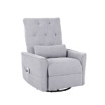 Artiss Electric Massage Recliner Chair with 270° Swivel & Heat Grey RECLINER-C-CHENI-GY-AB