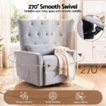 Artiss Electric Massage Recliner Chair with 270° Swivel & Heat Grey RECLINER-C-CHENI-GY-AB