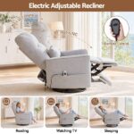 Artiss Electric Massage Recliner Chair with 270° Swivel & Heat Grey RECLINER-C-CHENI-GY-AB