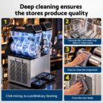 Devanti Commercial Slushie Machine 15L x2 Frozen Drink Maker Dual Tank Silver SLS-CRCOM-15LX2-SS