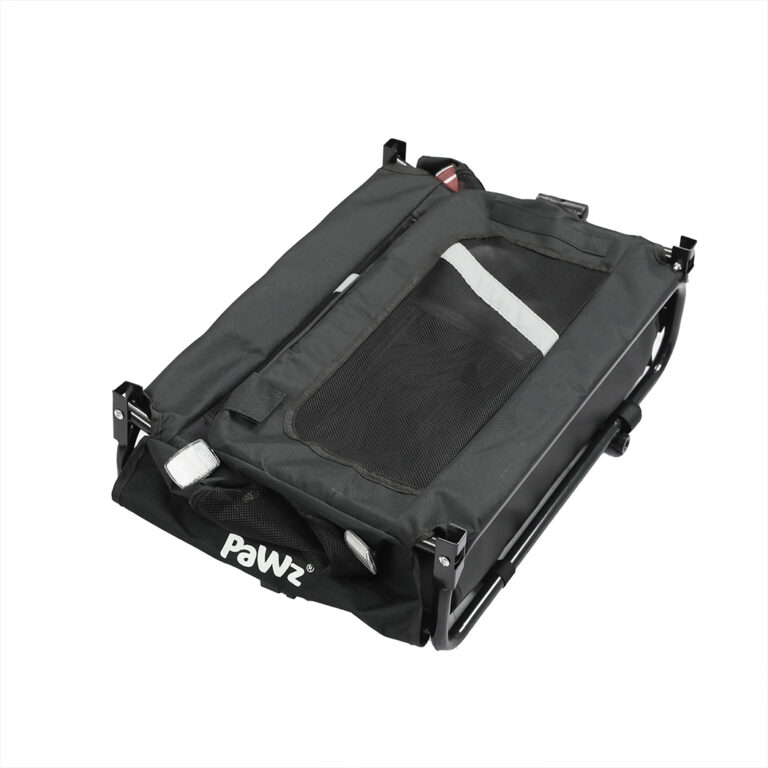PaWz Pet Stroller Bike Trailer 2-IN-1 Sunroof ST1013-BK
