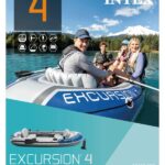 Intex Excursion 4 Inflatable Boat Set with Oars 68324