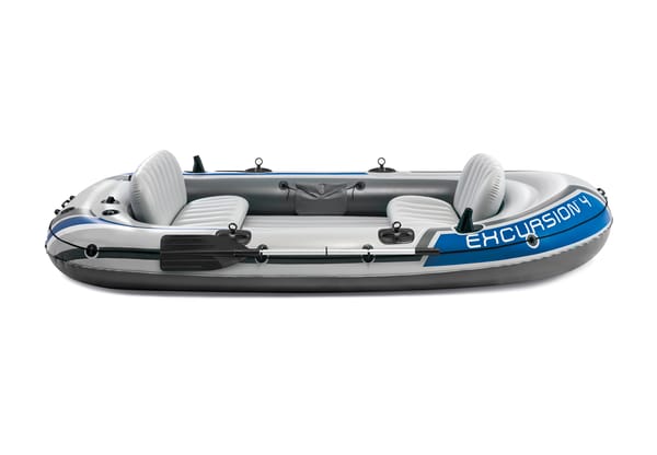 Intex Excursion 4 Inflatable Boat Set with Oars 68324