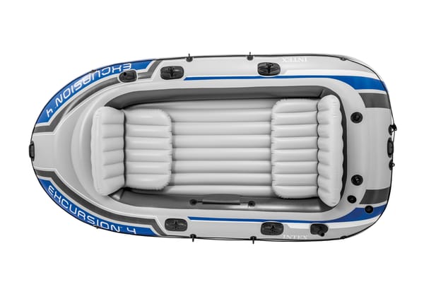 Intex Excursion 4 Inflatable Boat Set with Oars 68324